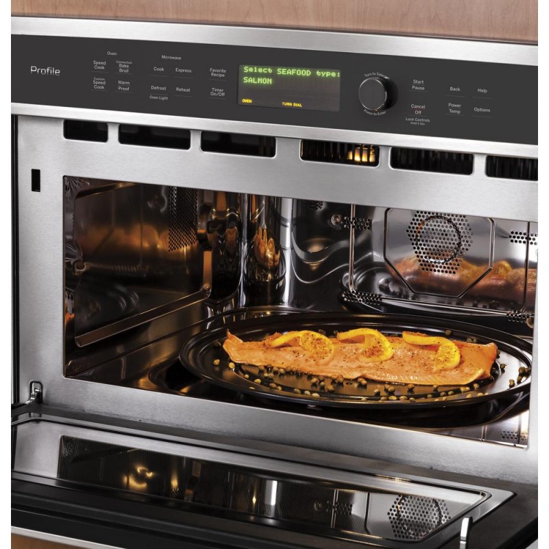 GE CWB7030SLSS Cafe 30 in. 1.7 cu. ft. Single Electric Convection Wall
